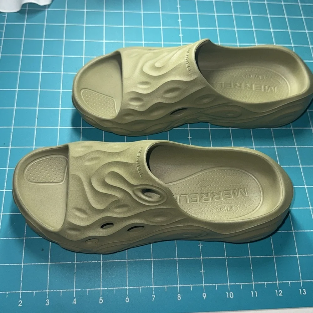 Merrell Mosstone/Green Khaki Hydro Slide 2 Slip-On Comfy Shoes Men’s 7 Ladies 9